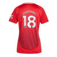 Camisa de time de futebol Manchester United Casemiro #18 Replicas 1º Equipamento Feminina 2024-25 Manga Curta